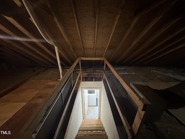 view of attic