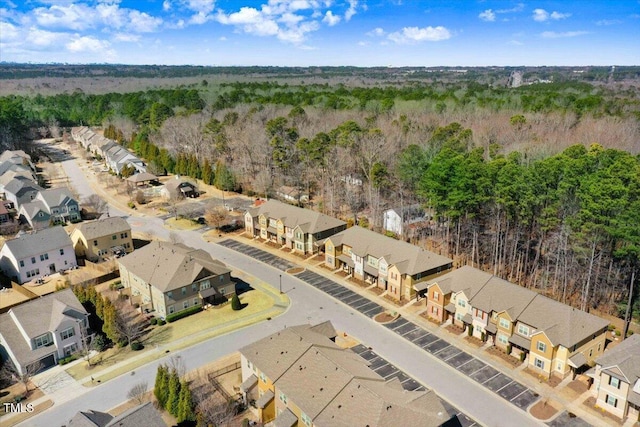 bird's eye view featuring a residential view