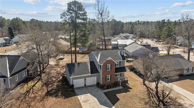 birds eye view of property featuring a residential view