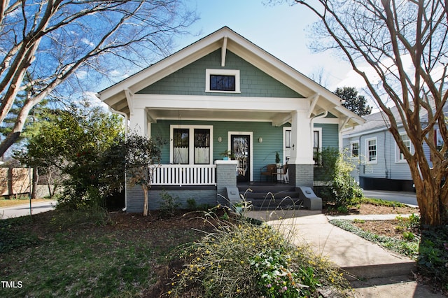 view of front of house featuring covered porch