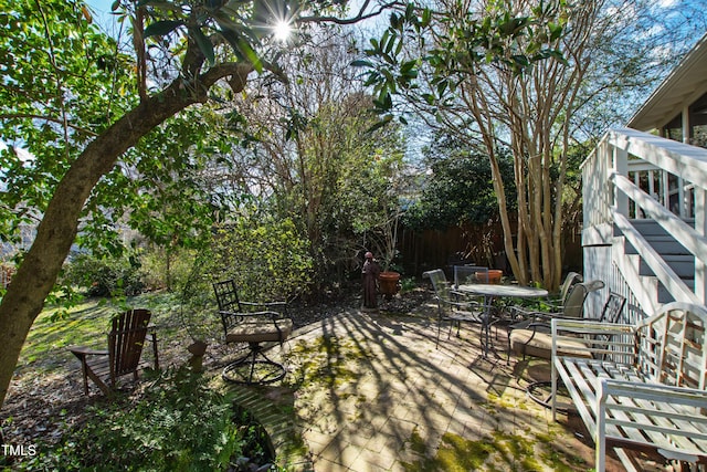 view of patio / terrace featuring outdoor dining area