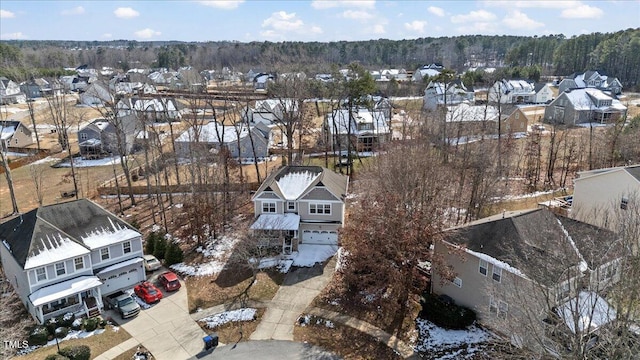 bird's eye view featuring a residential view