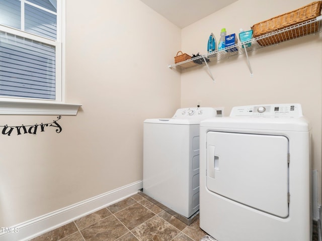 4508 Brintons Cottage St, Raleigh, NC 27616 - laundry room with independent washer and dryer and baseboards