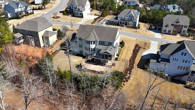 aerial view featuring a residential view