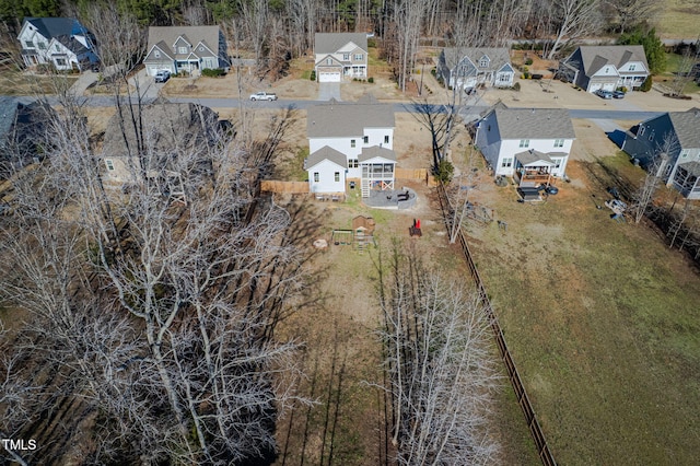 bird's eye view featuring a residential view