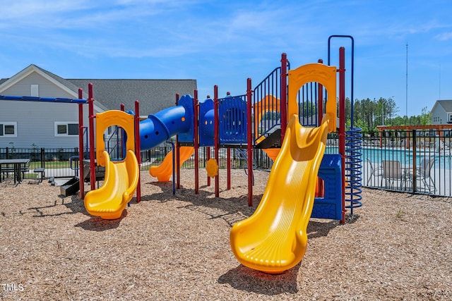 community playground featuring fence