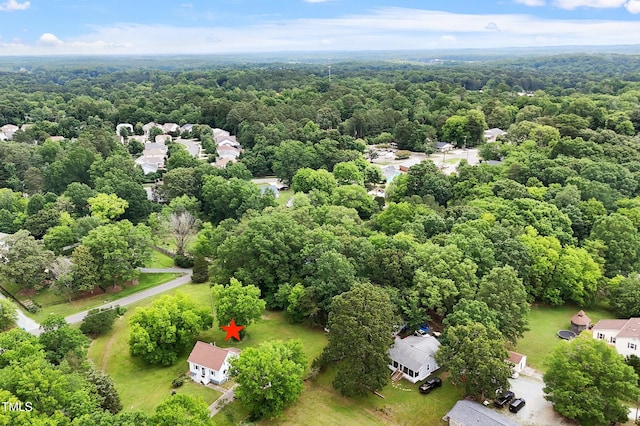 524 N Occoneechee St, Hillsborough, NC 27278 - aerial view of a heavily wooded area