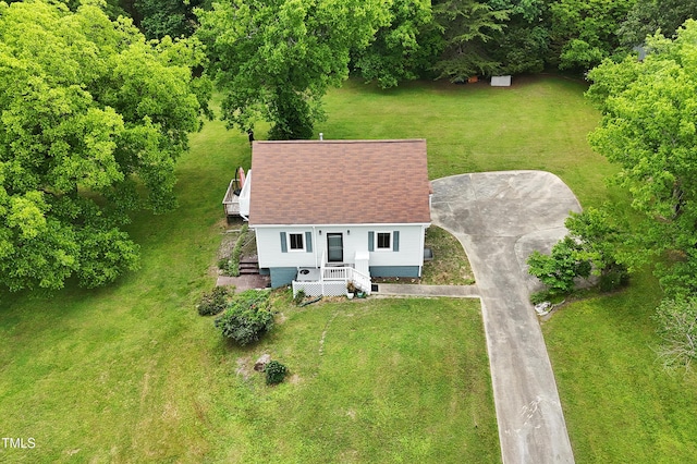 524 N Occoneechee St, Hillsborough, NC 27278 - aerial view of property and surrounding area