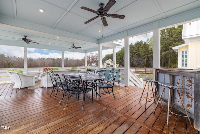 sunroom / solarium with a healthy amount of sunlight