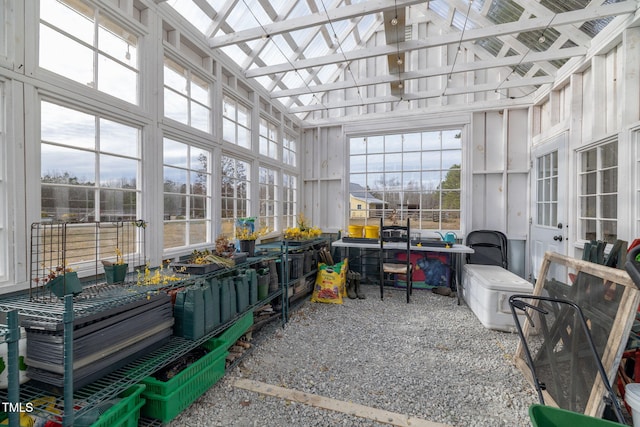 view of sunroom / solarium