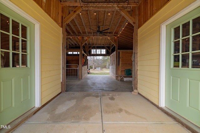 view of horse barn