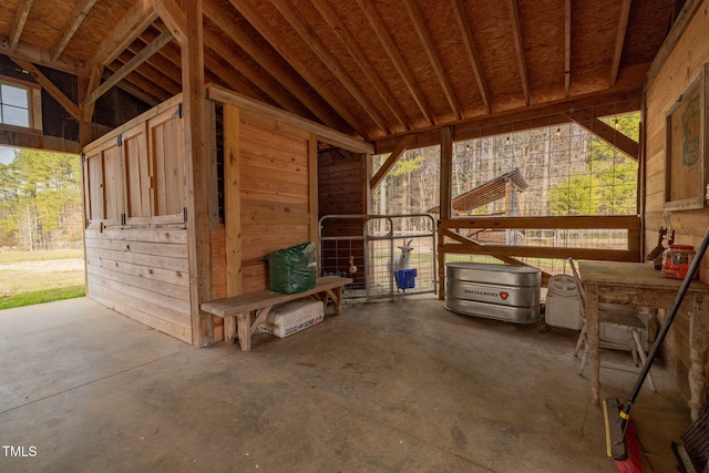 view of horse barn