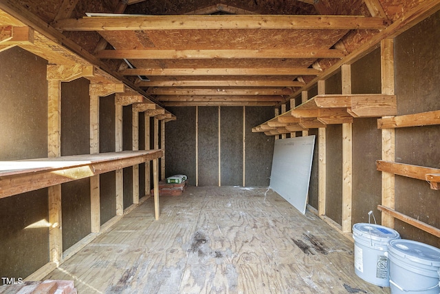 view of storage room