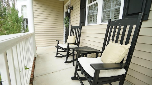 balcony with covered porch
