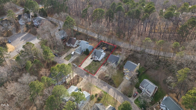 aerial view featuring a residential view