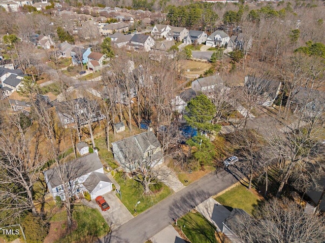 birds eye view of property featuring a residential view