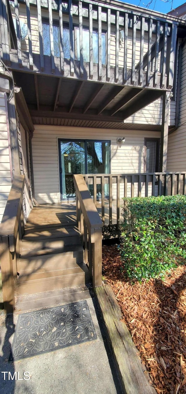 exterior space with a balcony