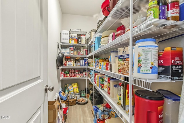 view of pantry