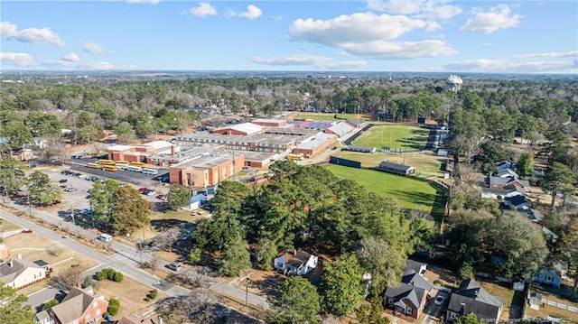 drone / aerial view with a residential view