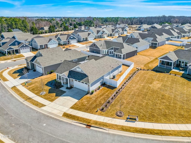 birds eye view of property featuring a residential view