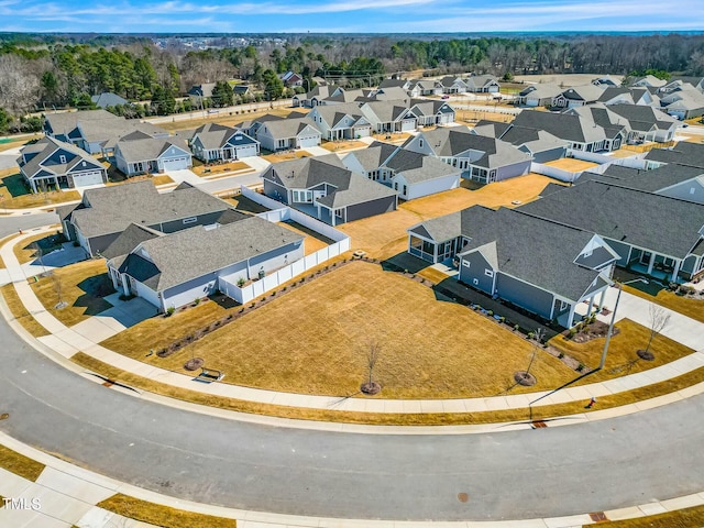 drone / aerial view featuring a residential view