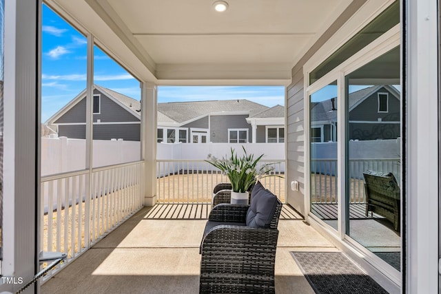 view of patio / terrace featuring a balcony