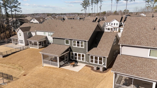 drone / aerial view featuring a residential view