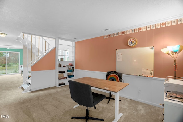214 Woodcrest Ave, Smithfield, NC 27577 - carpeted office space with wainscoting