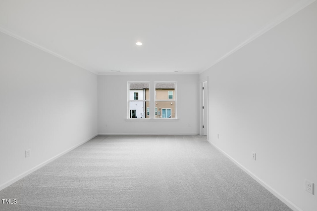52 Shay St, Angier, NC 27501 - carpeted empty room with crown molding and recessed lighting