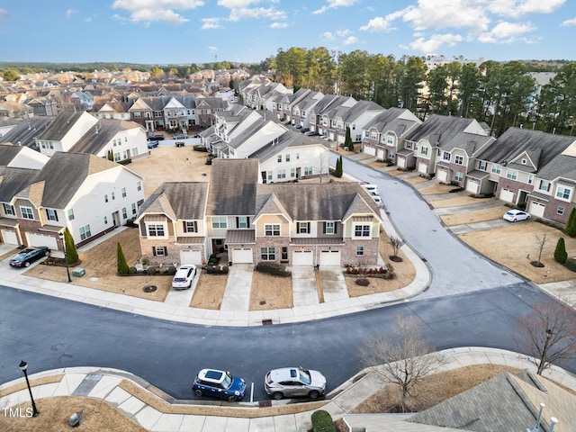 aerial view featuring a residential view