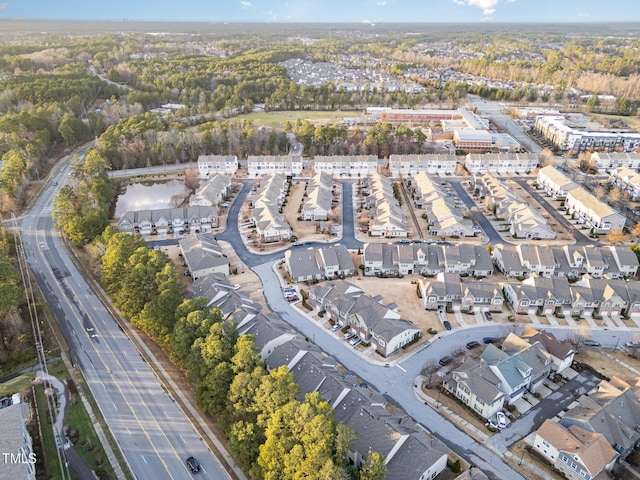 bird's eye view with a residential view