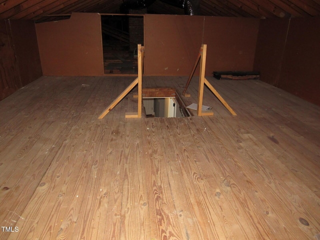 view of attic