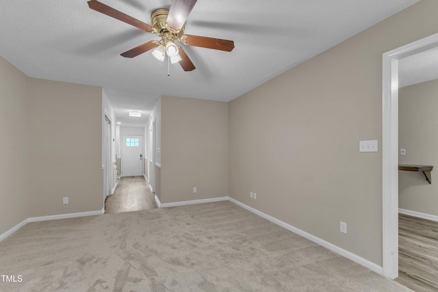 410 Oak Run Dr, Raleigh, NC 27606 - empty room featuring a ceiling fan and carpet