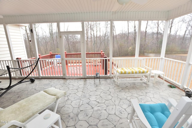 view of sunroom / solarium