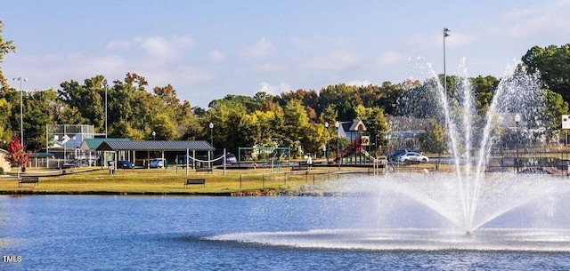 view of water feature