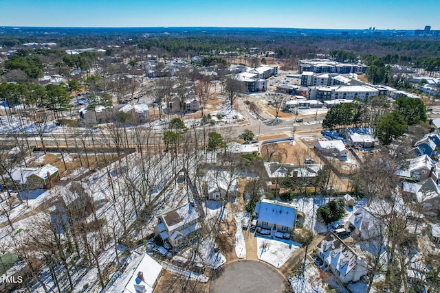 drone / aerial view featuring a residential view