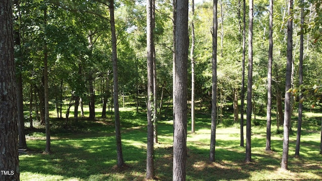 view of landscape with a view of trees