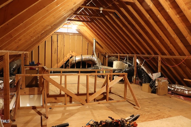 view of attic