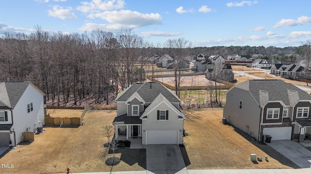 bird's eye view featuring a residential view