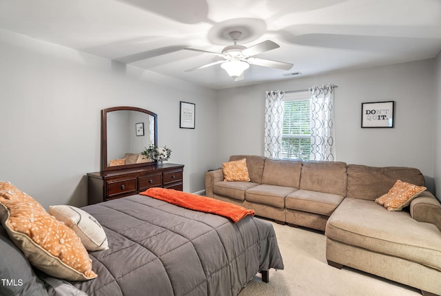109 Skywater Ln, Holly Springs, NC 27540 - bedroom with carpet and a ceiling fan