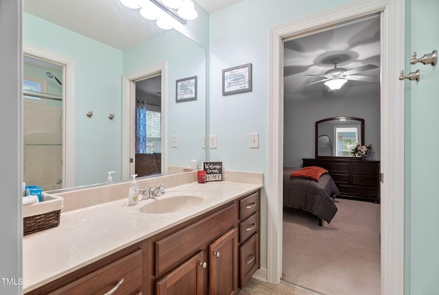 109 Skywater Ln, Holly Springs, NC 27540 - ensuite bathroom with vanity and a ceiling fan