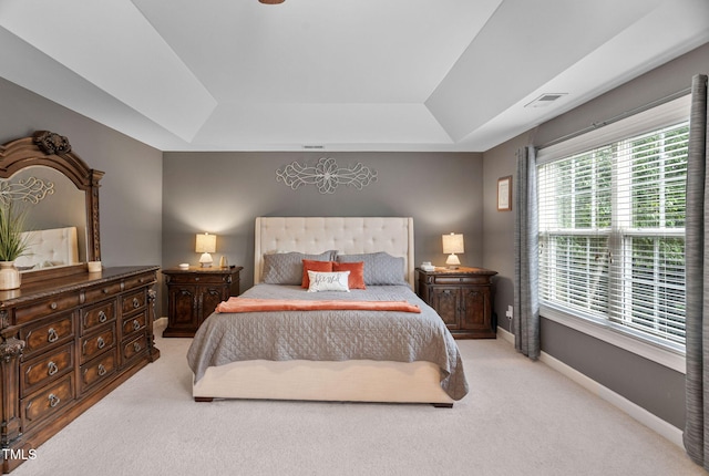 109 Skywater Ln, Holly Springs, NC 27540 - carpeted bedroom with a raised ceiling and baseboards