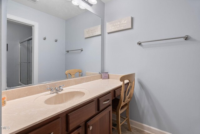 109 Skywater Ln, Holly Springs, NC 27540 - full bathroom featuring vanity and a shower with shower door