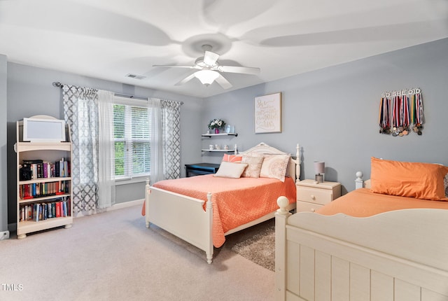 109 Skywater Ln, Holly Springs, NC 27540 - carpeted bedroom with a ceiling fan and baseboards