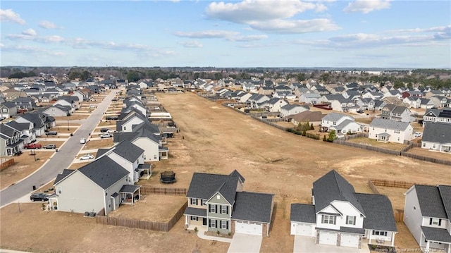 drone / aerial view with a residential view