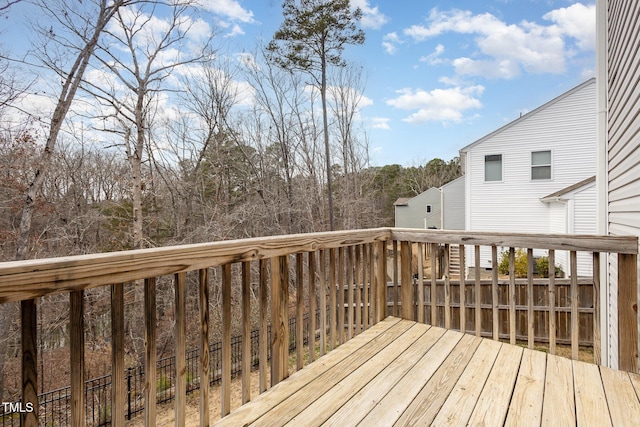 view of deck