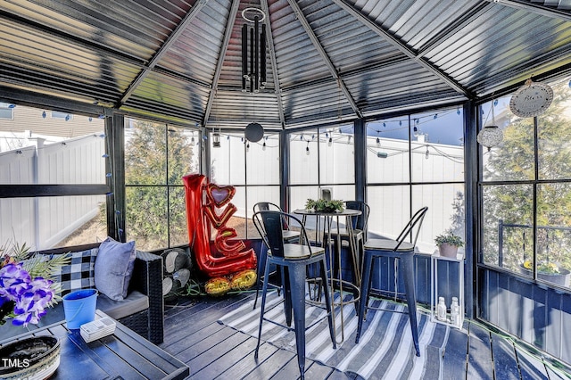 view of sunroom / solarium