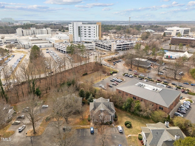 bird's eye view with a view of city