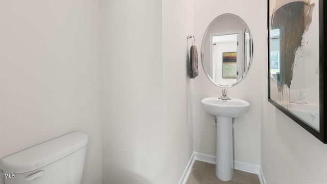 262 Hartfield Ave, Raeford, NC 28376 - half bath with toilet and baseboards