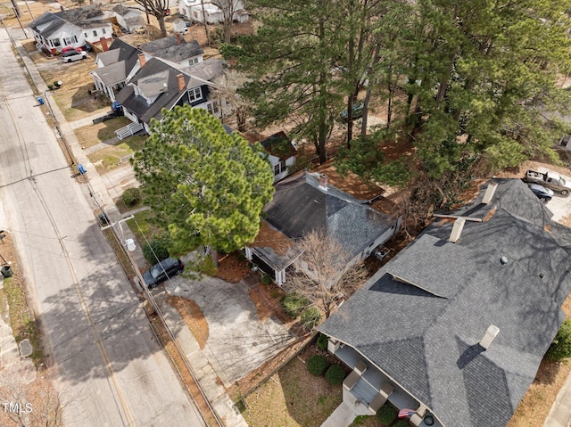 birds eye view of property featuring a residential view